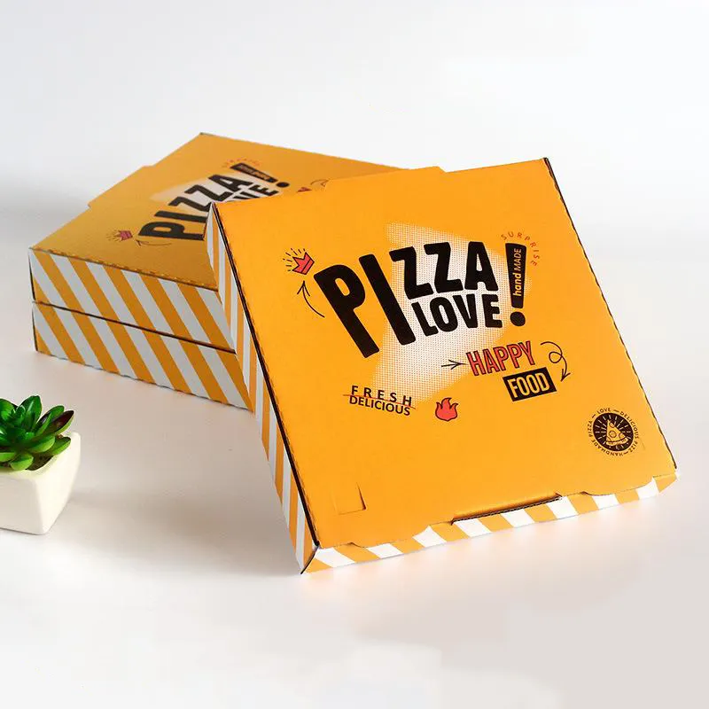 Benutzer definierte 8 12 14 28 Zoll mit Logo-Karton Nehmen Sie einen Weg Wellpappen-Pizzas ch achteln