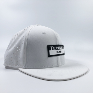 Custom 6 <strong>Panel</strong> Rubber <strong>Patch</strong> Cap Waterproof Breathable Laser Cutting Holes Perforated Sports Snapback Waterproof Laser Cut Hat - Product Image 3
