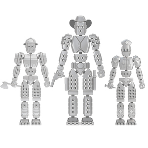 Tùy Chỉnh Giáo Dục Kích Thước 3D In Hành Động Sáng Tạo Hình Di Chuyển Doanh Nhựa Bền Xây Dựng Khối Lắp Ráp Robot Đồ Chơi - Product Image 5