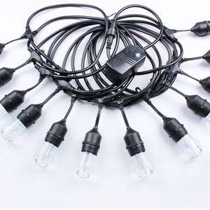 Luces LED RGBW Cadena de luces inteligente Navidad IP65 Decoración exterior Wi-Fi App Controlada 24ft 12LEDs Festoon Iluminación - Product Image 2
