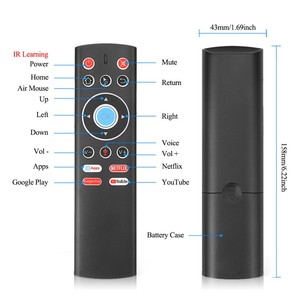 TV Box Voice Remote Control 2.4G mit USB-Unterstützung Air Mouse und IR Learning für Smart TV - Product Image 4