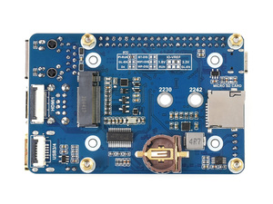 Waveshare Mini Base Board(B) for <strong>Raspberry</strong> <strong>Pi</strong> Compute Module CM4,Onboard Connector:CSI/DSI/RTC/FAN/<strong>USB</strong>/RJ45 Gigabit Ethernet