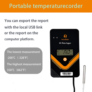 Registrador de datos de temperatura en tiempo real Sensor de temperatura y humedad para resistencia del registrador de datos de transporte