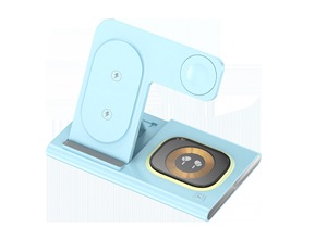 10W/15W 3-in-1 masaüstü cep telefonu kablosuz şarj istasyonu <span class=keywords><strong>4</strong></span>-in-1 katlanır manyetik 3-in-One katlanabilir kulaklık ile uyumlu