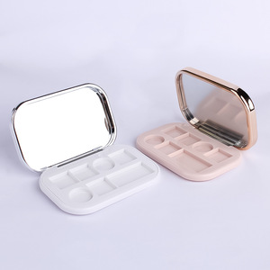 Custodia per ombretti 7 colori vuota in plastica Private Label ombretto Palette per imballaggio irregolare contenitore di plastica per trucco - Product Image 2