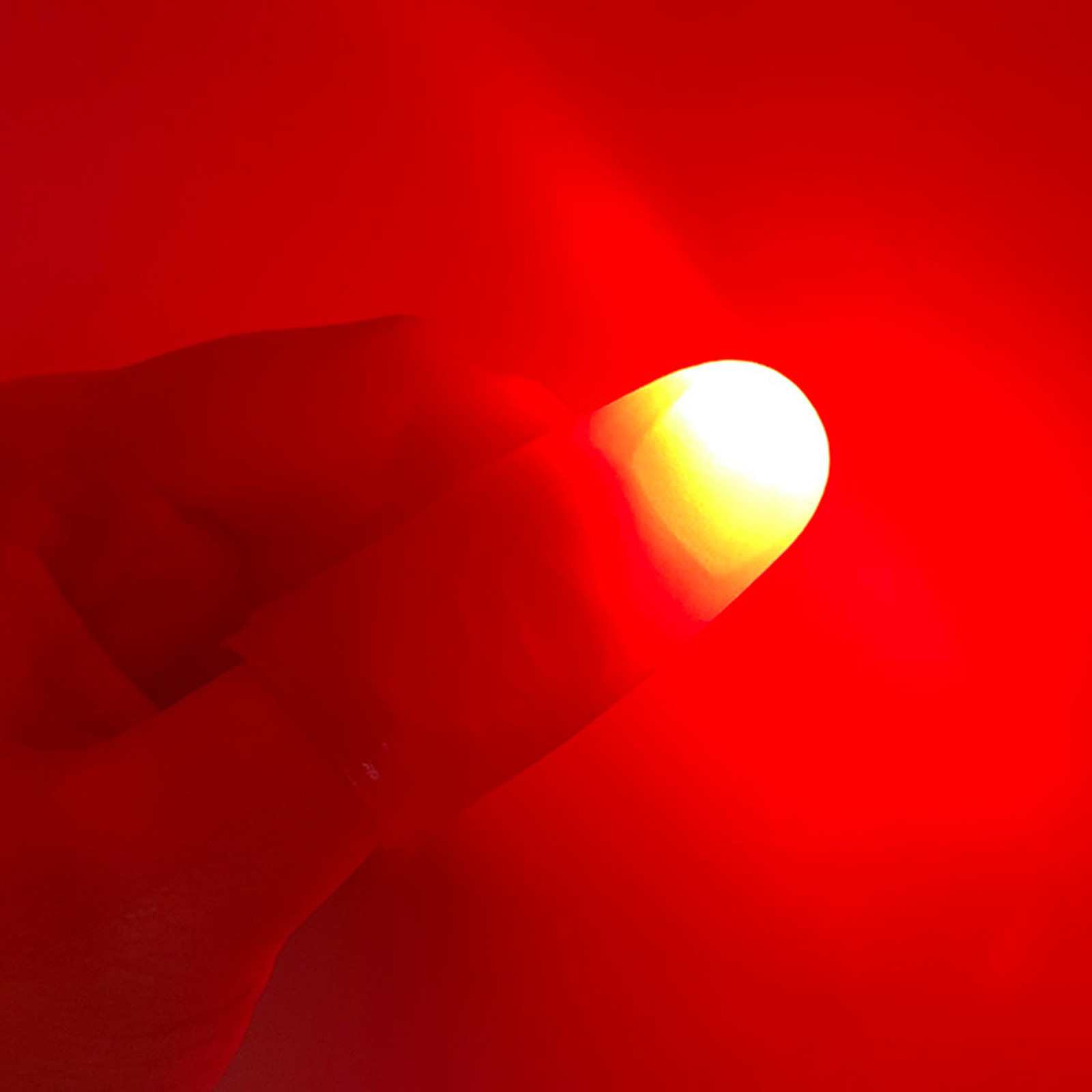 luz roja del pulgar