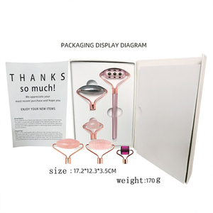 Yüz yeşim silindir 6 in 1 kiti yüz masajı ile çok yeşim taşı yüz silindir Anti-Aging yüz güzellik seti göz kırışıklık karşıtı - Product Image 5