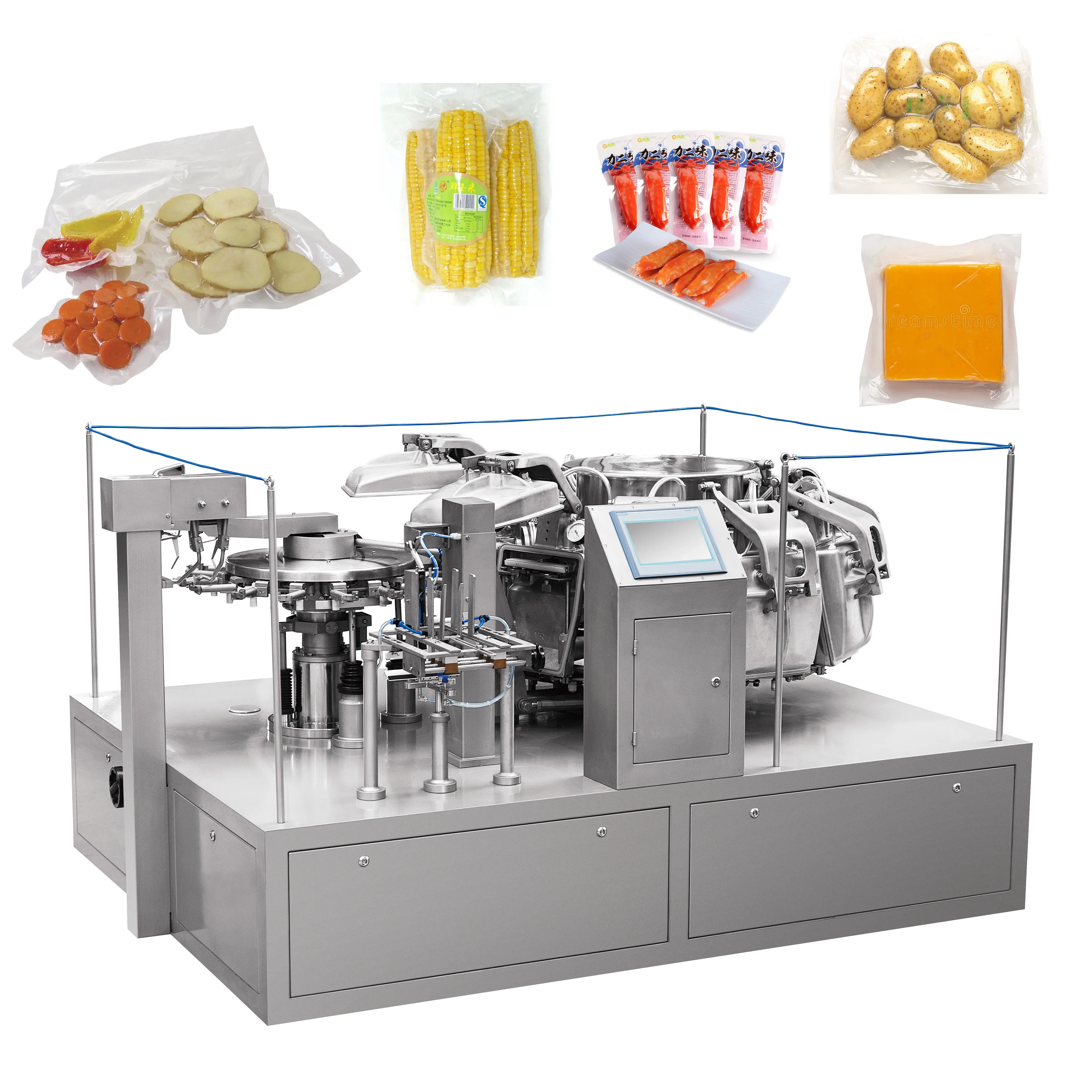 Многофункциональная Автоматическая вакуумная упаковочная машина для розлива и герметизации пищевого мяса, говядины, свинины, стейка, рыбы