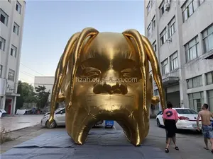 Konser dekorasyon için özel yaratıcı şişme Travis Scott kafa modeli - Product Image 3