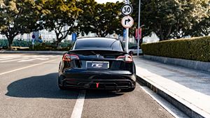 N & C yeni stil ABS malzeme parlak siyah 6 farklı stilleri Tesla Model3 arka difüzör için arka difüzör vücut kiti - Product Image 4