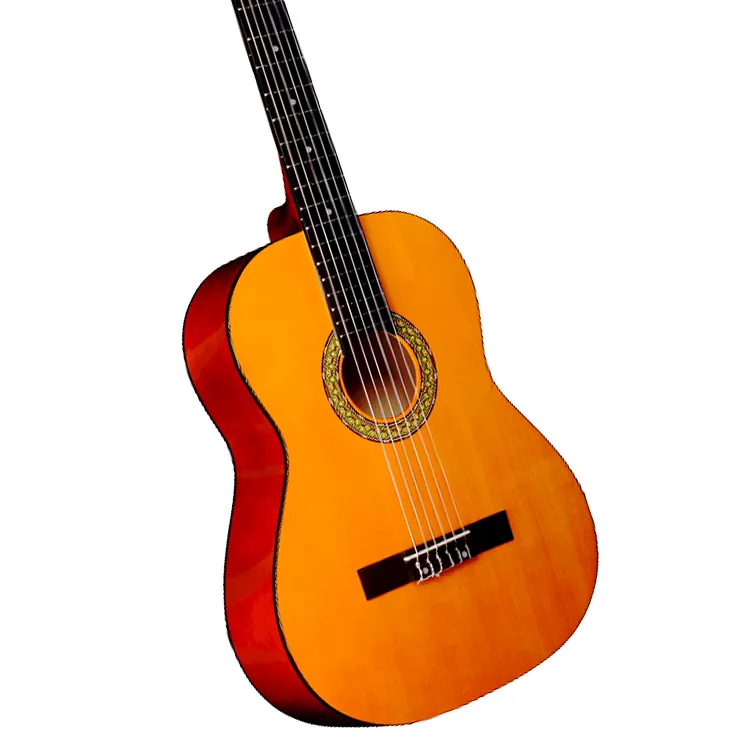 Profession elle klassische Gitarre 39 Zoll Musical Saiten instrumente Spruce Basswood Top Guitarra OEM China