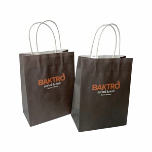 Çevre dostu restoran gıda ambalaj özel baskı bistro götürmek kağıt torba kraft kağıt torba - Product Image 2