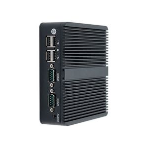 ファンレスミニPC 2 * LAN 2 * COMインテルJ1900プロセッサHD/VGA 6 * USB M-sata DDR3工業用デスクトップコンピュータシンクライアント - Product Image 4