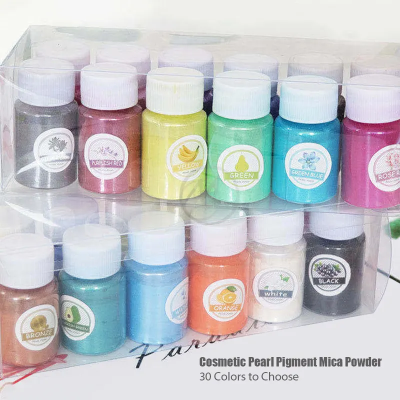 Schöne Epoxidharz Glimmer Farben Perle Pigment Pulver Kosmetik Glimmer Pulver Perle Pigment Make-up Flash Pigment Lieferanten