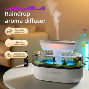 Cloud Rain Aroma Diffusor 7 Farben Niederschlags be feuchter mit Regen geräuschen 250ml Timer Regentropfen Diffusoren mit ätherischen Ölen für Schlafzimmer - Product Image 4