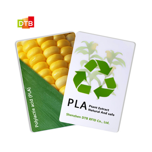 定制环保玉米生物降解聚乳酸射频识别生物聚乳酸卡 - Product Image 4