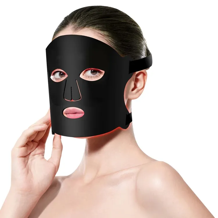 2024 Hete Verkoop 3 Kleuren Schoonheidsverzorging Siliconen Led Face Light Pdt Therapie Infrarood Licht Led Masker