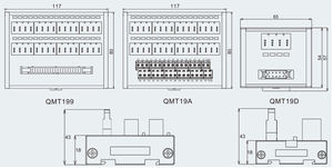 QMT19D E-CONは、ターミナルステーションPNP/NPN入出力端子台をLEDライトに接続します - Product Image 3