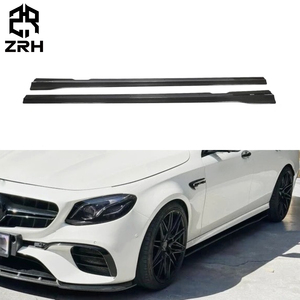 Mercedes W213 E class AMG yan etek Splitter ön dudak için karbon Fiber yan etek