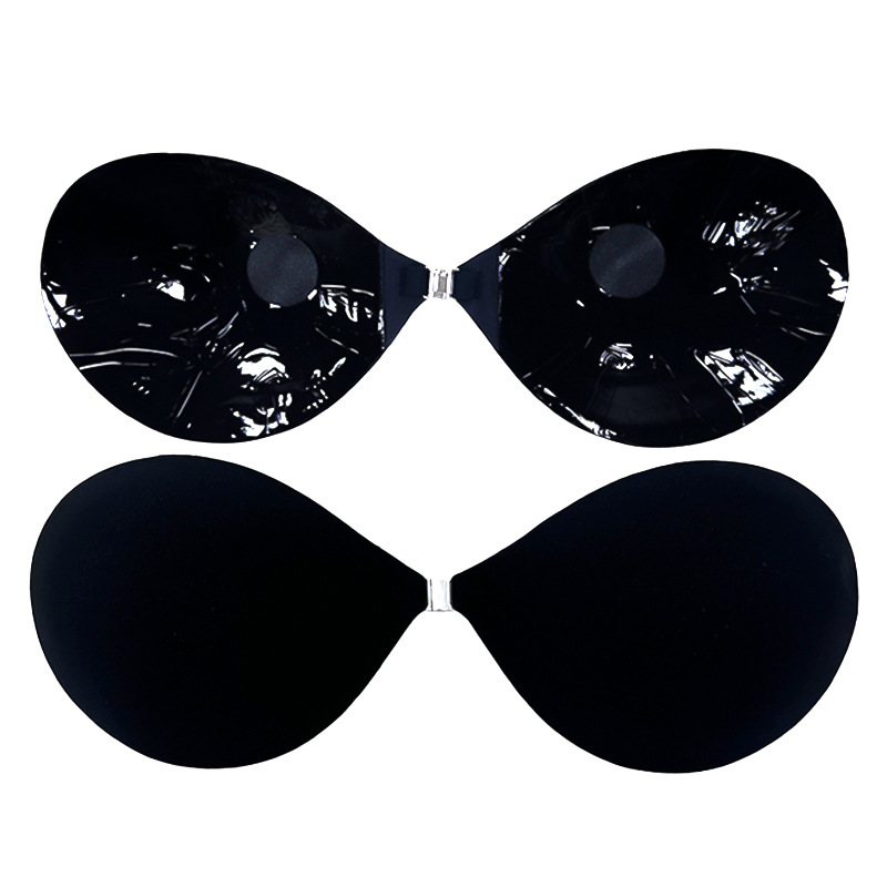 Taza redonda negra brillante