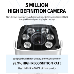 Ce认证5MP ANPR自动车牌识别IP摄像机，LPR车牌识别网络ip摄像机 - Product Image 2