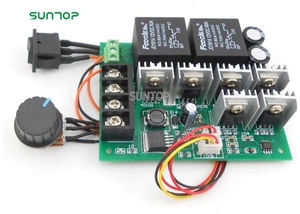 DC Motor Controller DC 9-50V 40A DC Motor Speed Control Controller PWM reversibile 12V 24V 2000W interruttore di retromarcia in avanti - Product Image 2