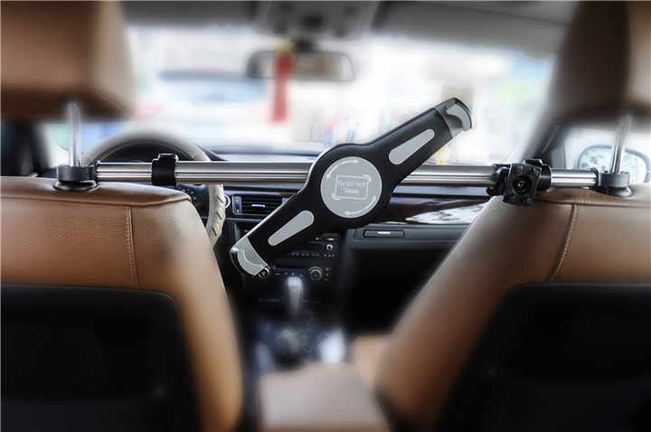 Universal Tablet Stand Car Headrest Holder for Car Between Two Seats Compatible 9.5~14.5 Inches Tablet PC