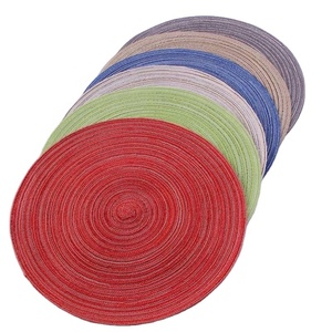桌布垫日本风格编织圆形桌垫餐桌接受定制 - Product Image 1