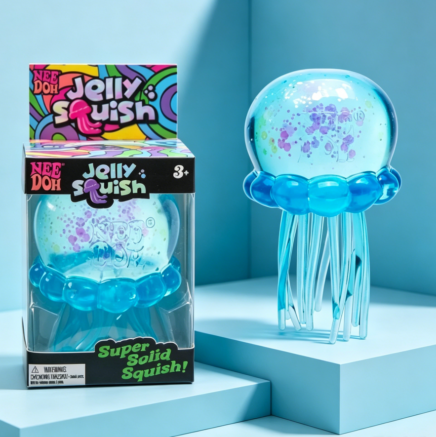 Méduse bleue en boîte