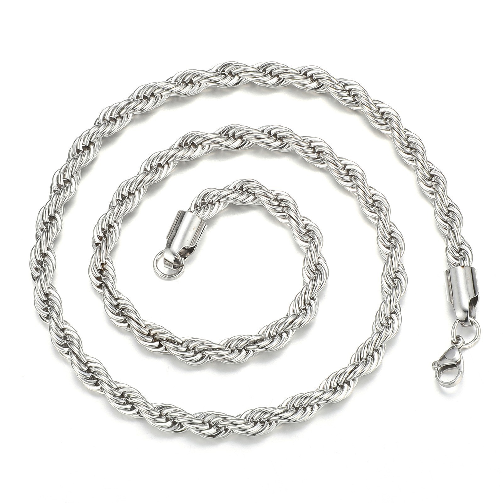 Rope Silver 3mm*60cm Chain