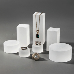Bloques acrílicos personalizados, cubos transparentes, cuadrados, rectangulares, tienda de cosméticos, base de exhibición de joyería de plexiglás transparente - Product Image 2