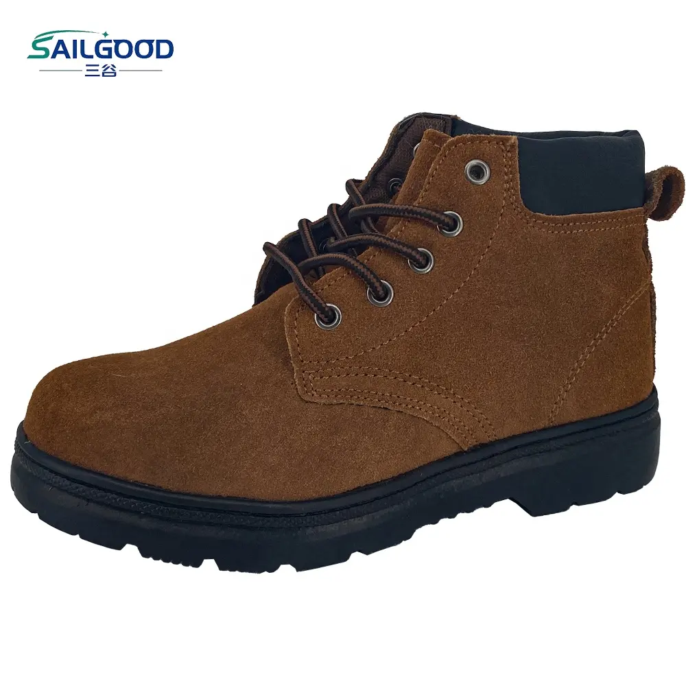 أحذية السلامة sailigood المضادة للانزلاق للرجال مع تصميم فريد البناء عالية قطع Safeti الأحذية العملية
