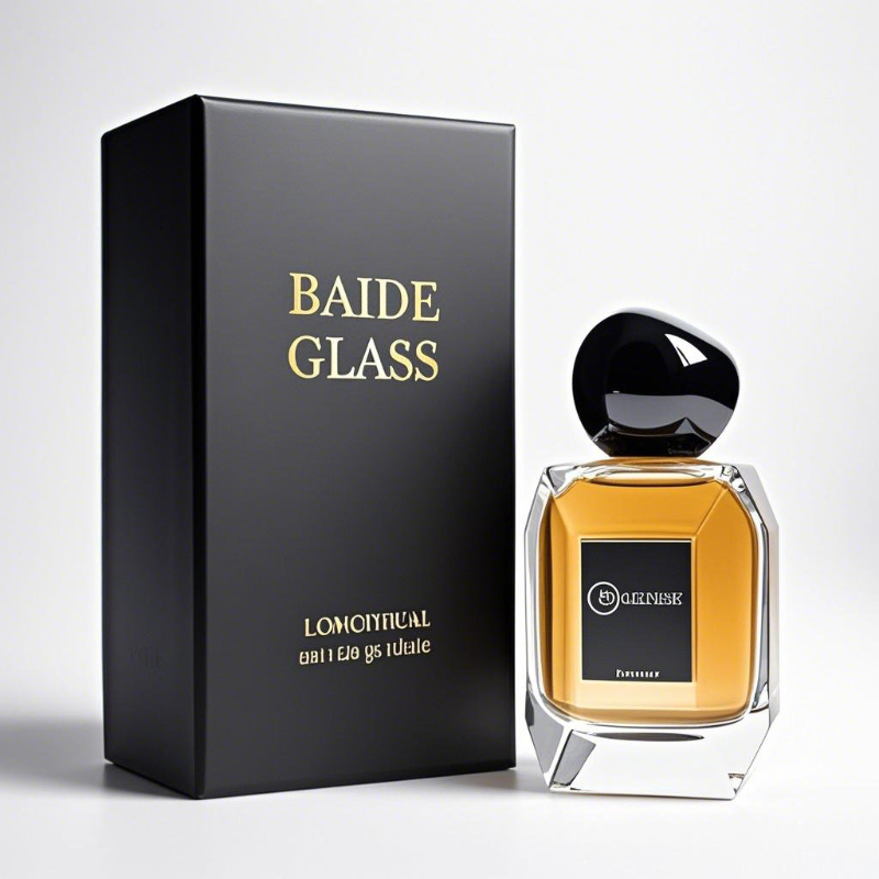 clear glass bottle