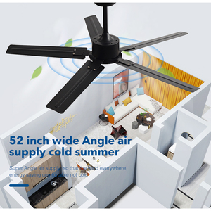 السعر المنخفض الجملة قوي الرياح امدادات الكهربائية التحكم عن بعد الحديثة الزخرفية مروحة سقف - Product Image 2