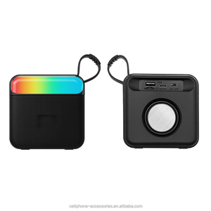 户外活动用便携式蓝牙扬声器RGB发光二极管照明防水低音扬声器电池电源存储卡 - Product Image 1