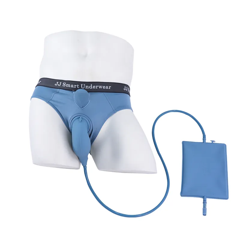 JJ-urinario inteligente de silicona para adultos, urinario con bolsas de catéter de orina para hombre y mujer mayor, soporte para inodoro