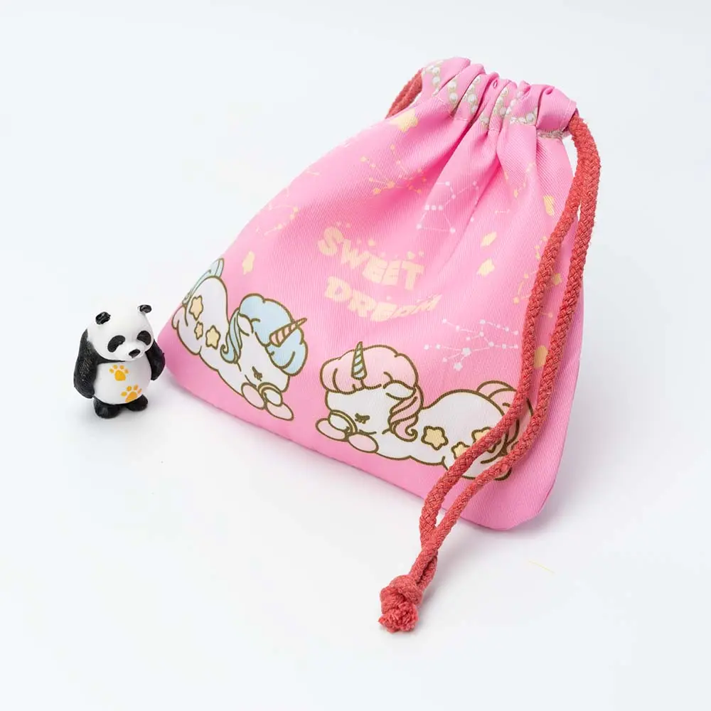 Эко-сумка на заказ, рекламный маленький розовый тканевый холщовый мешок с принтом логотипа