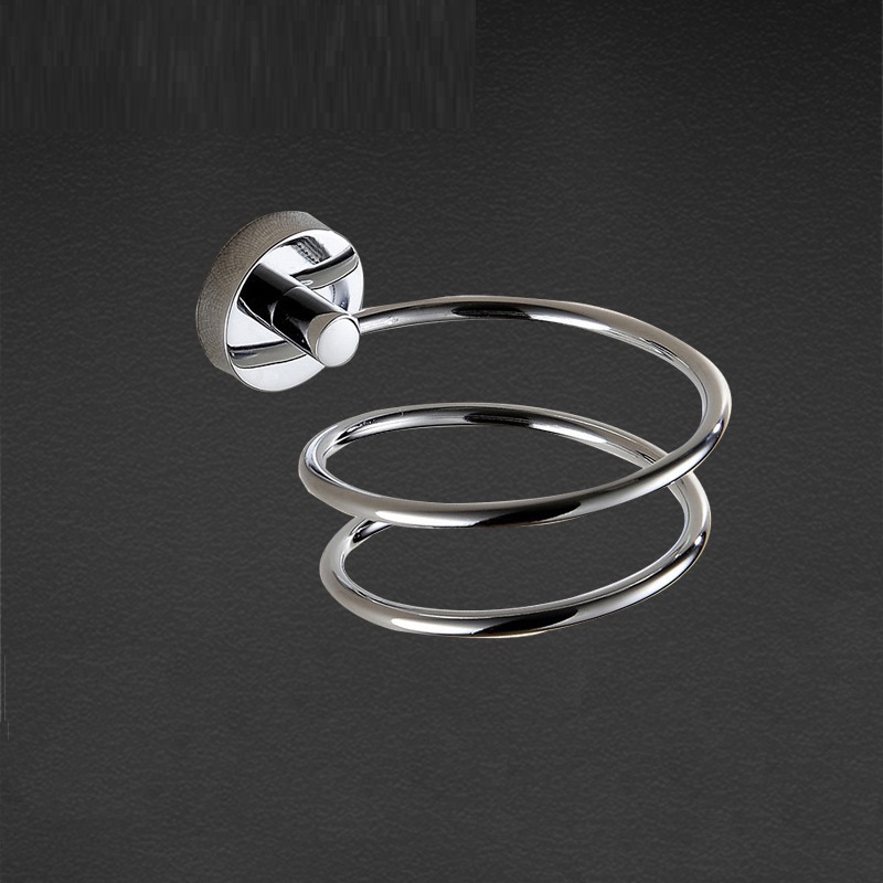 Two ring hair dryer holder