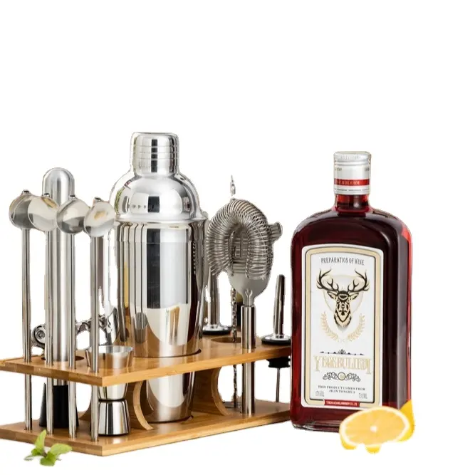 MCSS Wholesale Hot Style Customized Whiskey Set Professional Barware Tool Sets Bar Accessories