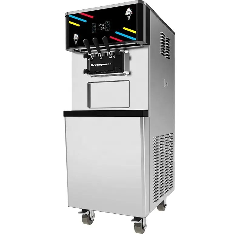 Luminarc — machine à glace électrique DW138TC, distributeur de crème glacée souple avec alimentation, 2 + 1 mixte