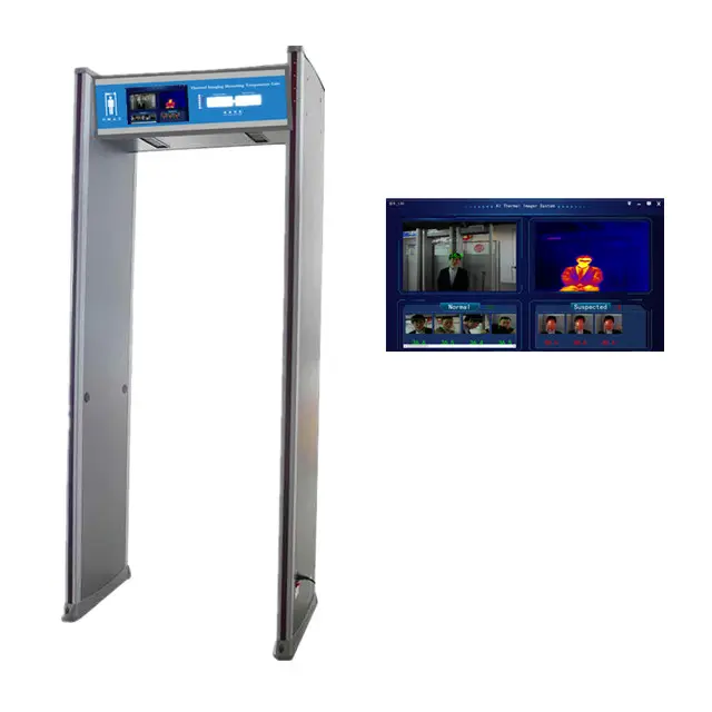 Escaneo de cuerpo de medición de temperatura fiebre de puerta cámara termográfica Cámara IR cámara térmica de la puerta