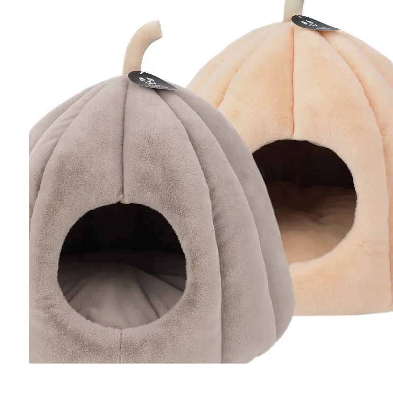 LS peppy Buddies Haustier liefert neues Design Luxus Faux Fox Plüsch maßge schneiderte Katzen bett Haus Höhle heiß verkaufen Haustier Produkte für den Winter