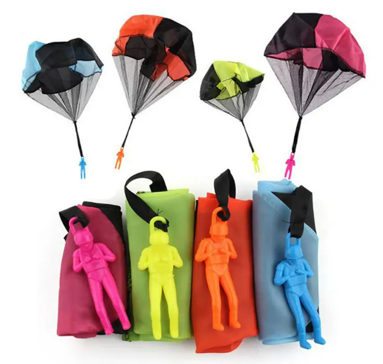 Lanzamiento de mano Mini juego soldado paracaídas juguetes para niños diversión al aire libre deportes juego educativo de paracaídas para niños
