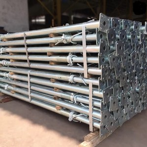 Galvanizado 1,6 m-3m/2,2-4,0 M Escalera de acero ajustable Sistema de apuntalamiento Jack para andamios de construcción Accesorios de metal telescópicos - Product Image 4