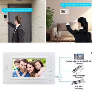 Factory Wholesale Smart <strong>Home</strong> Doorphone <strong>System</strong> Visual Doorbell Two Way Audio <strong>Intercom</strong> 7 Inch Screen Multi Waterproof Outdoor Cam - Product Image 3