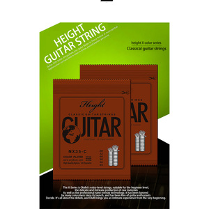Guitarra clásica para principiantes Cuerdas plateadas coloridas de altura con nano revestimiento Accesorios de guitarra de diseño duradero - Product Image 6