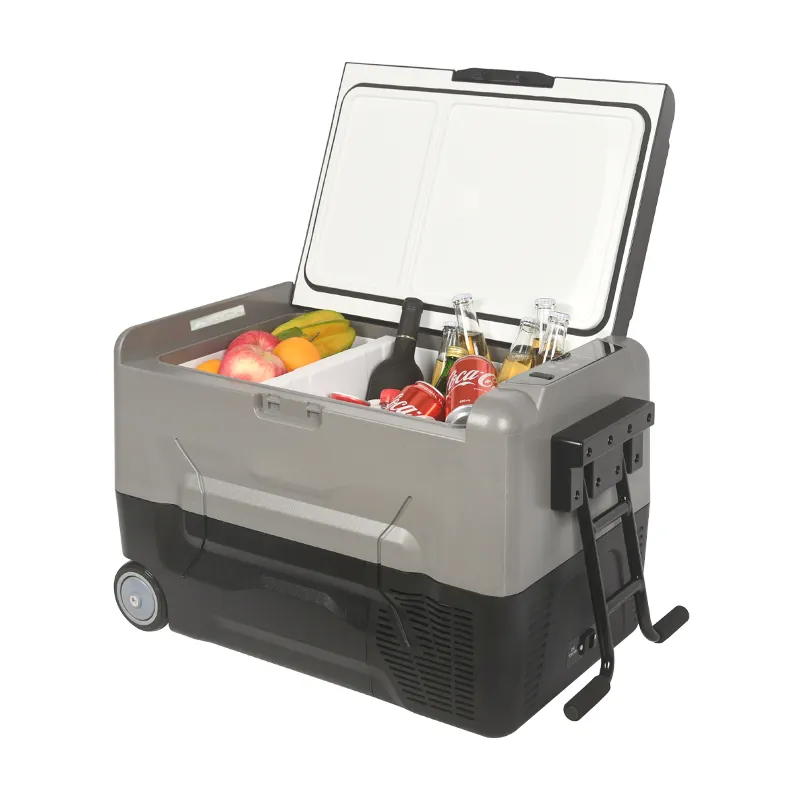 Auto Mini elettrico pieghevole 12v Ice Cooler Box 45L capacità frigorifero portatile congelatore frigorifero
