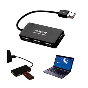 Werkseitiger ultra dünner USB2.0 4-Port-Hub-Computerverteiler mit einem Laufwerk und vier Notebook-Hubs