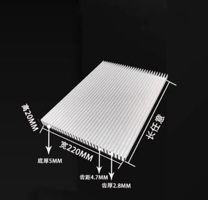 Aluminum Heat Sink Aluminum Profile <strong>Heatsink</strong> Width 220 Height 20 40 60 <strong>65</strong> Inverter Module Cooler Block Graphics Card Radiator - Product Image 2