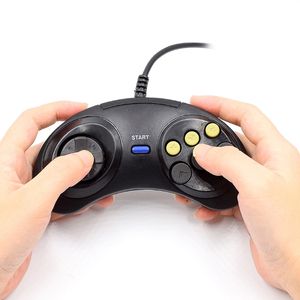 SEGAs sürücü 6 düğmeler Gamepad için 16 Retro Retro 9 Pin klasik oyun denetleyicisi - Product Image 5